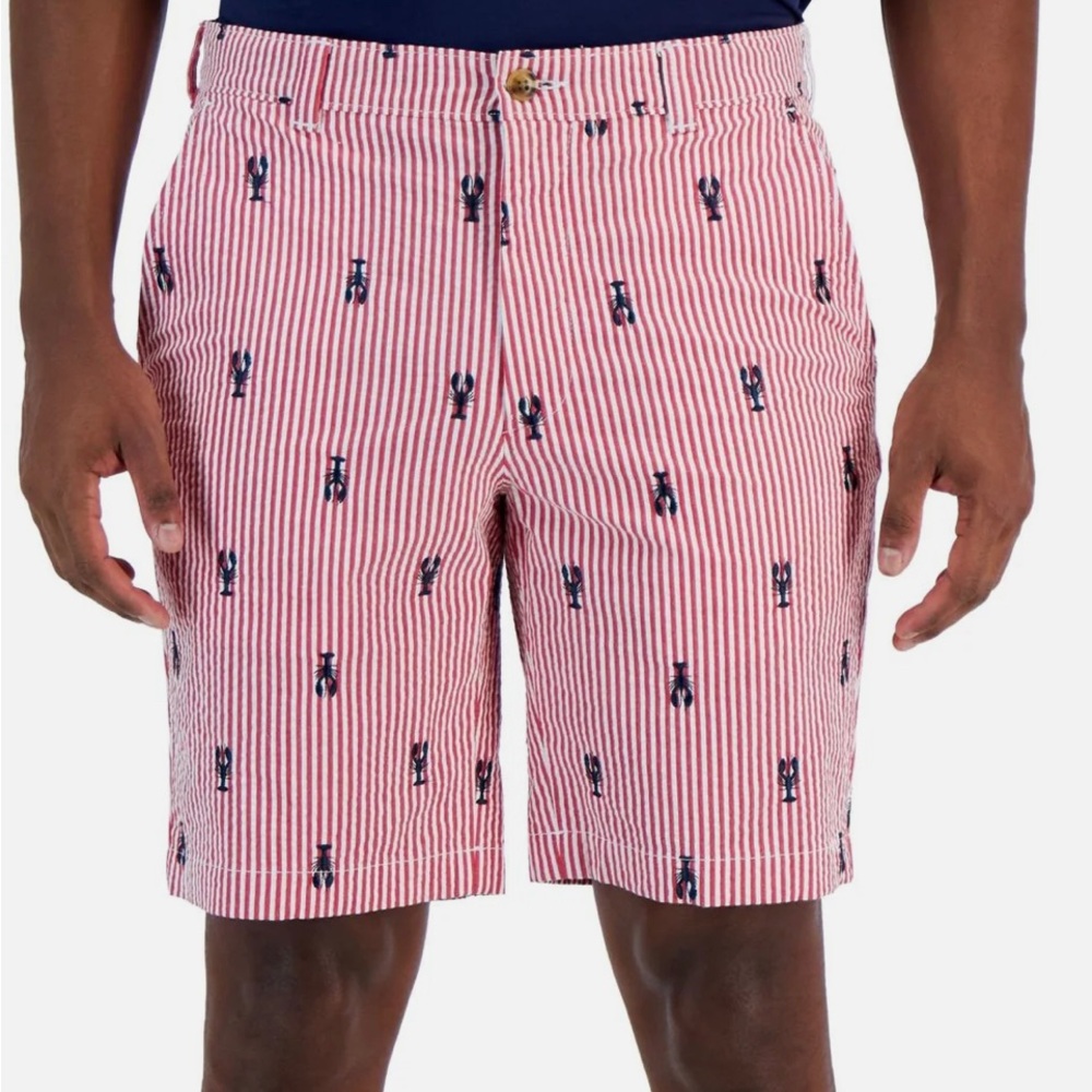CLUB ROOM MENS CHINO SHORT 4-WAY STRETCH COMFORTABLE WAISTBAND 7” INSEAM NWT